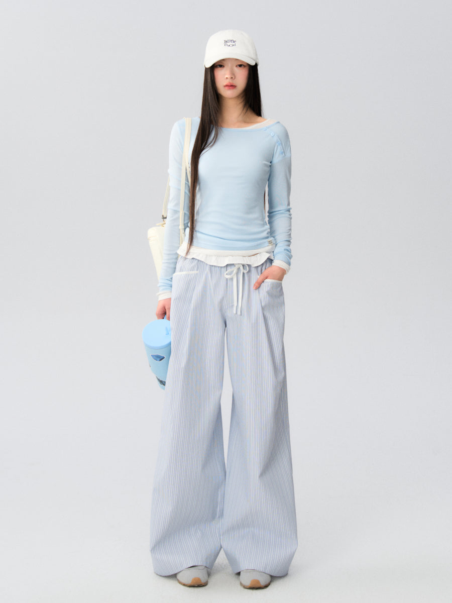 LLDC 'NEAT COLLECTION' Slip Mini Dress [Blue] main image 0