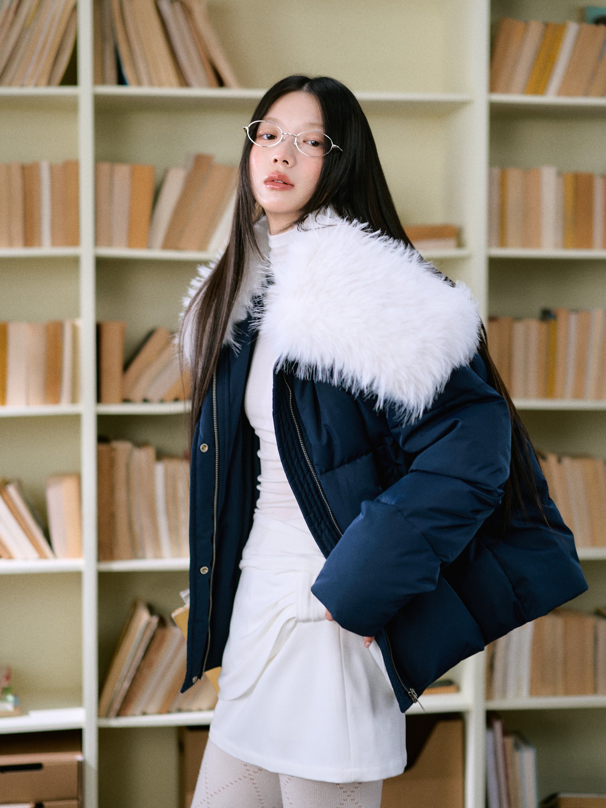 LLDC 'SAVVY MUSE' Kaia Down Jacket [3COLOR] – LaLuneDuCiel