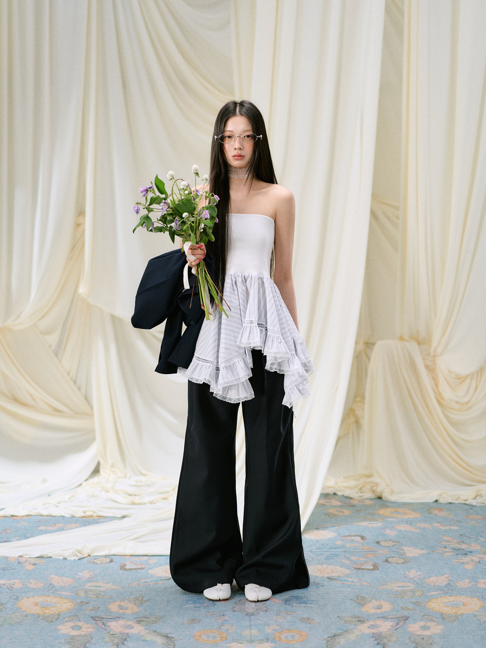 スカート Katie/DREAMY DUO skirt Katie DREAMY DUO skirt BABY BLUE フリーサイズ